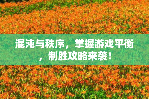 混沌与秩序，掌握游戏平衡，制胜攻略来袭！