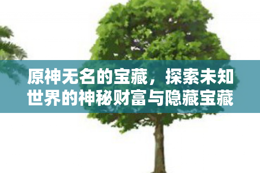 原神无名的宝藏,探索未知世界的神秘财富与隐藏宝藏 原神无名的宝藏,探索未知世界的神秘财富与隐藏宝藏