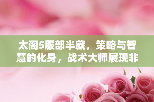 战术大师展现非凡才华图片