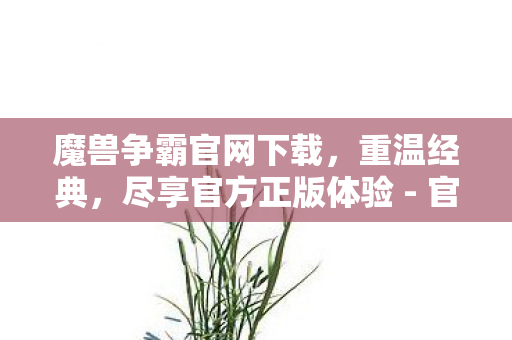 魔兽争霸官网下载,重温经典,尽享官方正版体验 - 官方下载站 魔兽争霸官网下载,重温经典,尽享官方正版体验 - 官方下载站