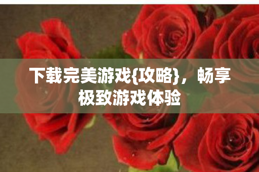 畅享极致游戏体验图片