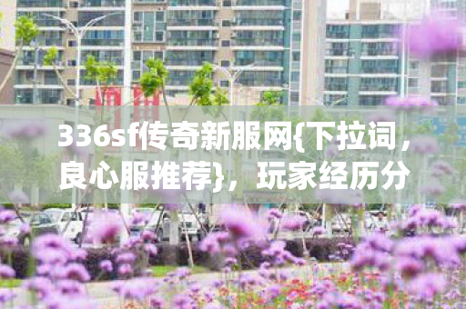 336sf传奇新服网{下拉词,良心服推荐},玩家经历分享来啦 336sf传奇新服网{下拉词,良心服推荐},玩家经历分享来啦