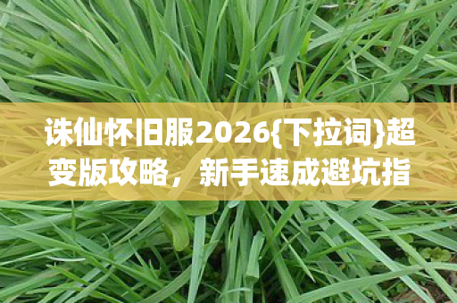 诛仙怀旧服2026图片