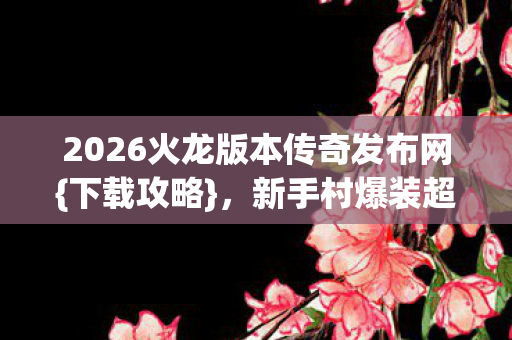 2026火龙版本传奇发布网{下载攻略}，新手村爆装超爽