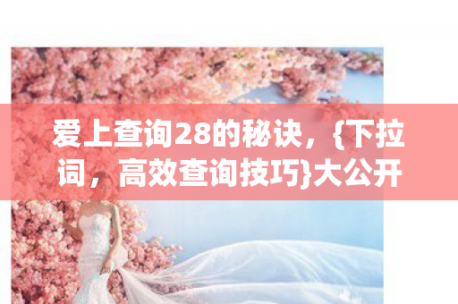 爱上查询28的秘诀,{下拉词,高效查询技巧}大公开 爱上查询28的秘诀,{下拉词,高效查询技巧}大公开