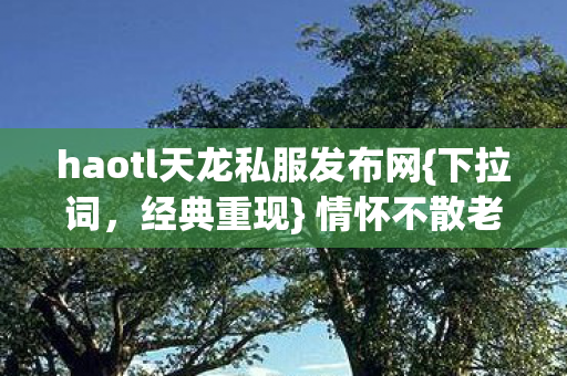 haotl天龙私服发布网{下拉词,经典重现} 情怀不散老玩家实测避坑 haotl天龙私服发布网{下拉词,经典重现} 情怀不散老玩家实测避坑