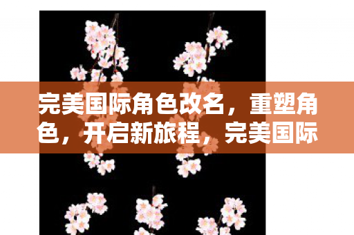 完美国际角色改名,重塑角色,开启新旅程,完美国际,重塑角色,开启新旅程 完美国际角色改名,重塑角色,开启新旅程,完美国际,重塑角色,开启新旅程