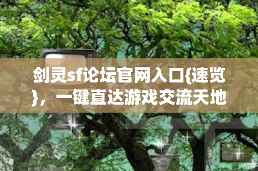 剑灵sf论坛官网入口图片