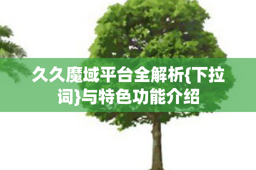 久久魔域平台全解析图片