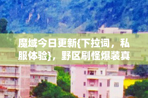 野区刷怪爆装真实经历分享图片