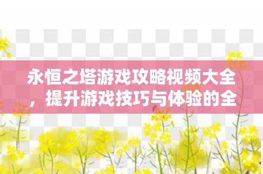 永恒之塔游戏攻略视频大全,提升游戏技巧与体验的全面指南,永恒之塔游戏攻略,提升技巧与体验的全面指南 永恒之塔游戏攻略视频大全,提升游戏技巧与体验的全面指南,永恒之塔游戏攻略,提升技巧与体验的全面指南