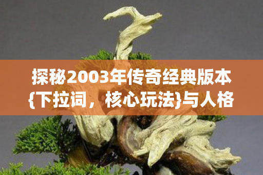 探秘2003年传奇经典版本图片