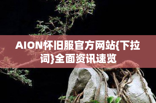 AION怀旧服官方网站图片