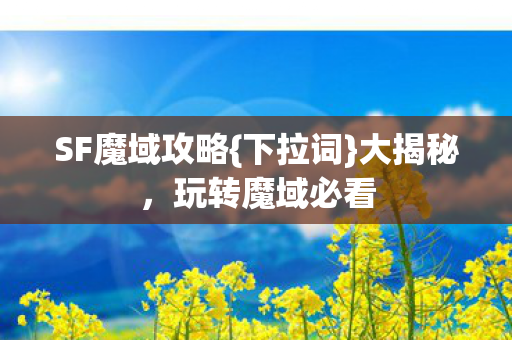 SF魔域攻略图片
