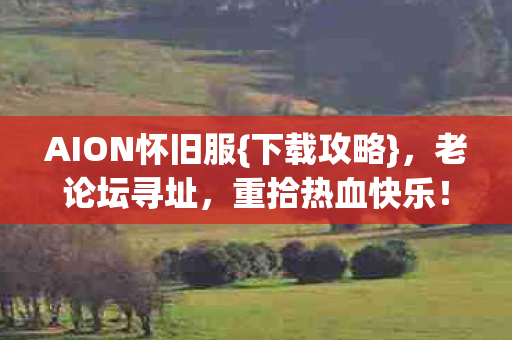 AION怀旧服图片