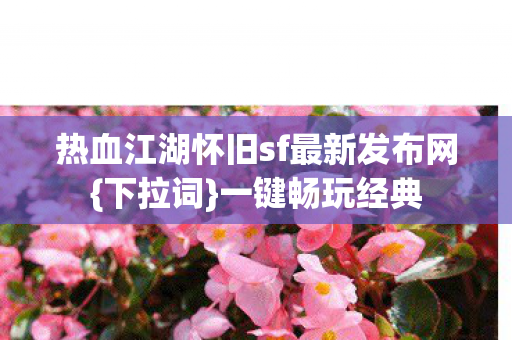 热血江湖怀旧sf最新发布网图片