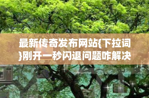 最新传奇发布网站{下拉词}刚开一秒闪退问题咋解决