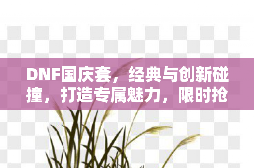 DNF国庆套,经典与创新碰撞,打造专属魅力,限时抢购中! DNF国庆套,经典与创新碰撞,打造专属魅力,限时抢购中!