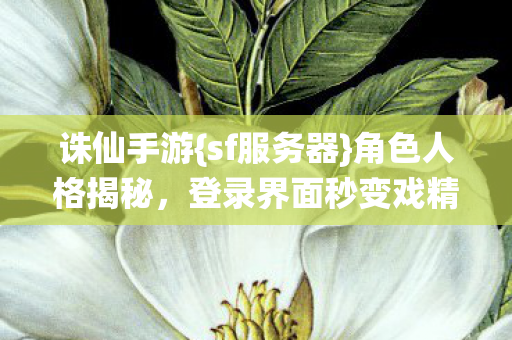 登录界面秒变戏精现场图片