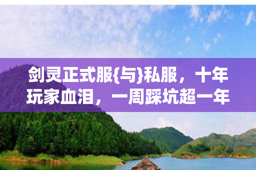 剑灵正式服{与}私服，十年玩家血泪，一周踩坑超一年