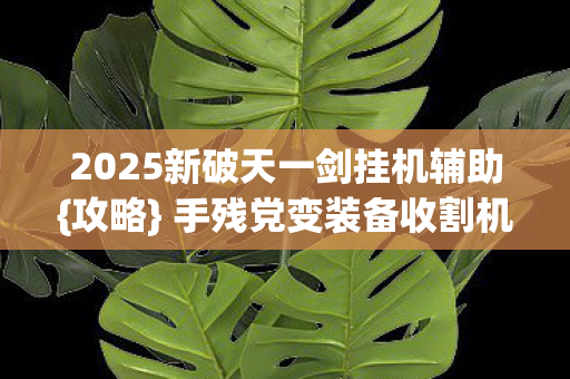 2025新破天一剑挂机辅助图片