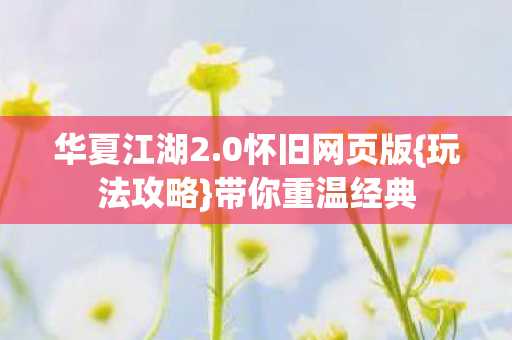 0怀旧网页版图片