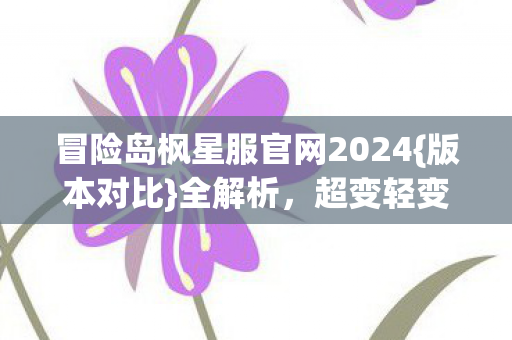 冒险岛枫星服官网2024图片
