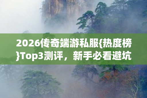 2026传奇端游私服{热度榜}Top3测评，新手必看避坑指南