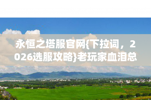 老玩家血泪总结3个避坑点图片