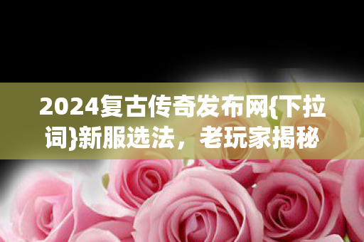 2024复古传奇发布网图片