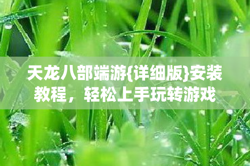 轻松上手玩转游戏图片