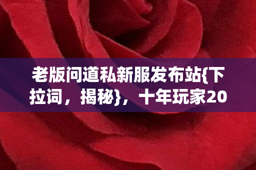十年玩家2026年私服避坑指南图片