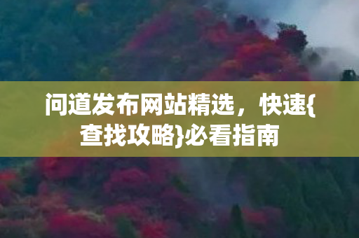 问道发布网站精选,快速{查找攻略}必看指南 问道发布网站精选,快速{查找攻略}必看指南