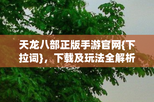 天龙八部正版手游官网{下拉词},下载及玩法全解析 天龙八部正版手游官网{下拉词},下载及玩法全解析