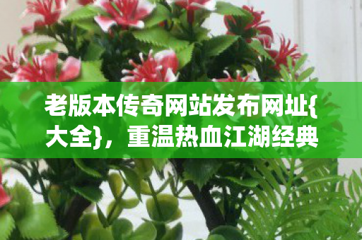 老版本传奇网站发布网址{大全}，重温热血江湖经典回忆