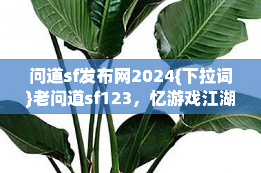 问道sf发布网2024{下拉词}老问道sf123,忆游戏江湖兄弟情 问道sf发布网2024{下拉词}老问道sf123,忆游戏江湖兄弟情