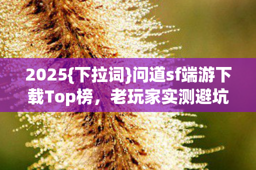 2025{下拉词}问道sf端游下载Top榜,老玩家实测避坑 2025{下拉词}问道sf端游下载Top榜,老玩家实测避坑
