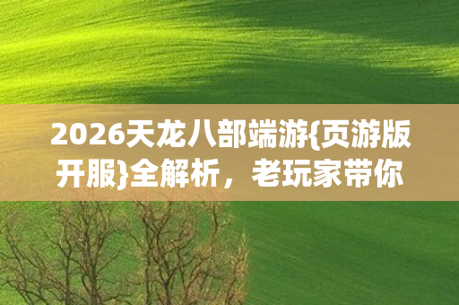 2026天龙八部端游图片