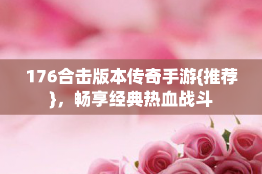 176合击版本传奇手游图片