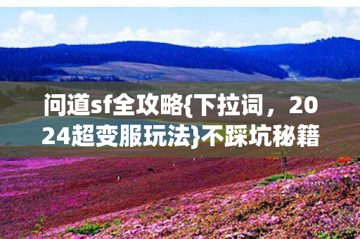 2024超变服玩法图片