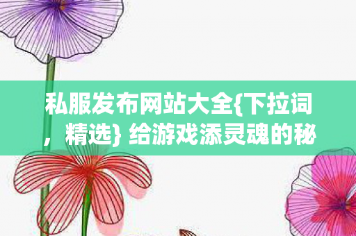 给游戏添灵魂的秘密基地图片