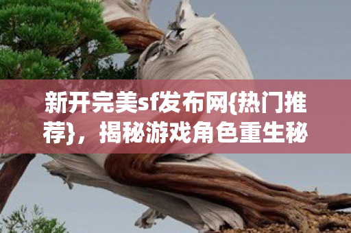 揭秘游戏角色重生秘密图片