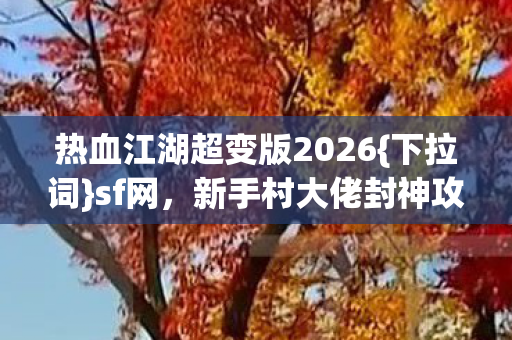 热血江湖超变版2026图片