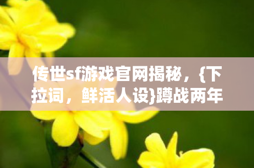 传世sf游戏官网揭秘图片