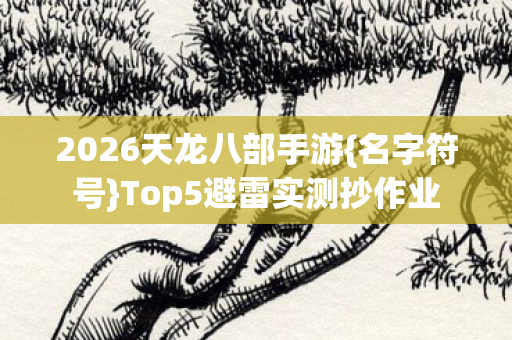 Top5避雷实测抄作业图片