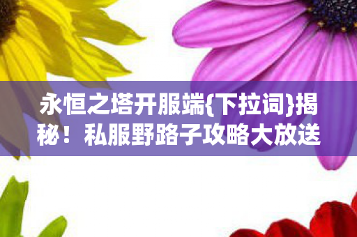 私服野路子攻略大放送图片