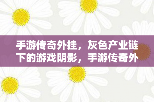 手游传奇外挂，灰色产业链下的游戏阴影，手游传奇外挂，灰色产业链下的游戏阴影
