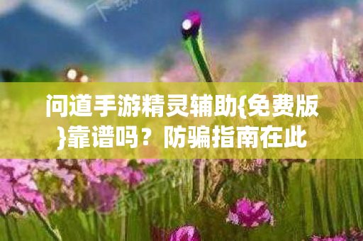 问道手游精灵辅助图片