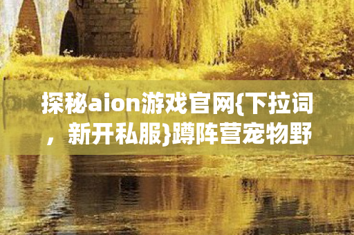 探秘aion游戏官网图片