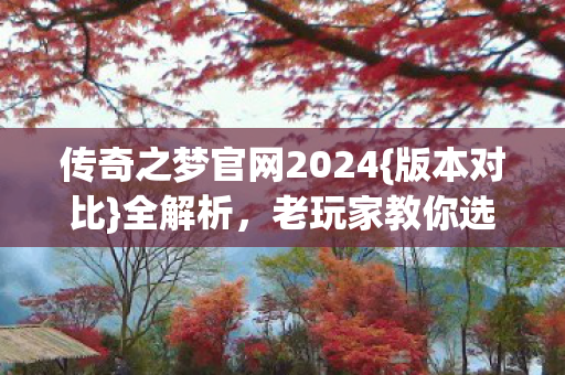 传奇之梦官网2024{版本对比}全解析，老玩家教你选变避坑